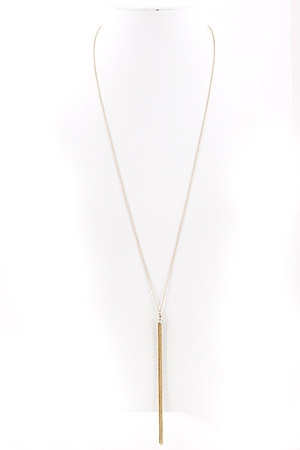 Long Metal Tassel Necklace 5HBH6